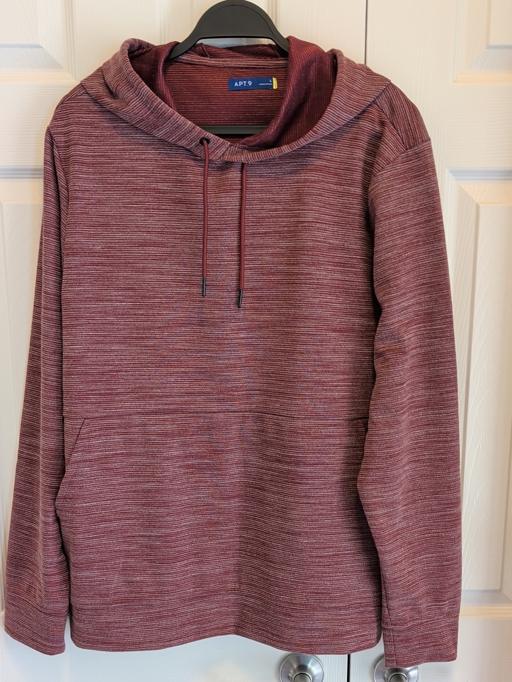 Apt. 9 Heathered Burgundy Pullover Hoodie